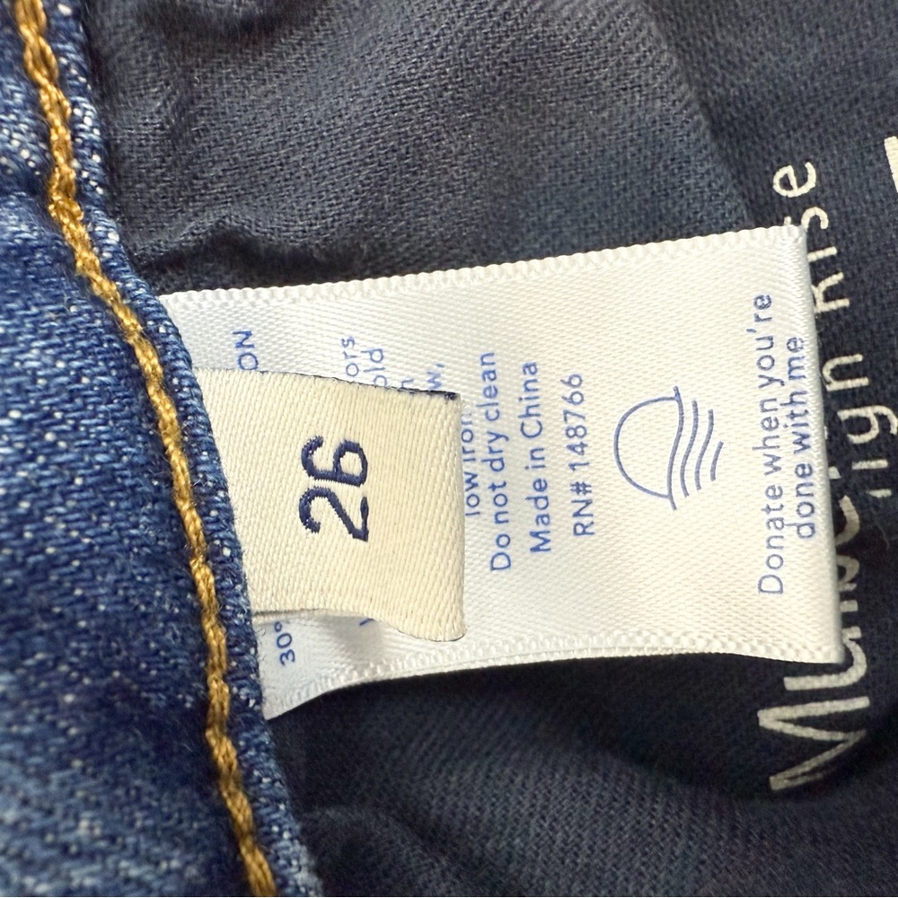 Oliver Logan Mulberry Straight Leg High Rise Relaxed Jeans Size 26 - Picture 15 of 16